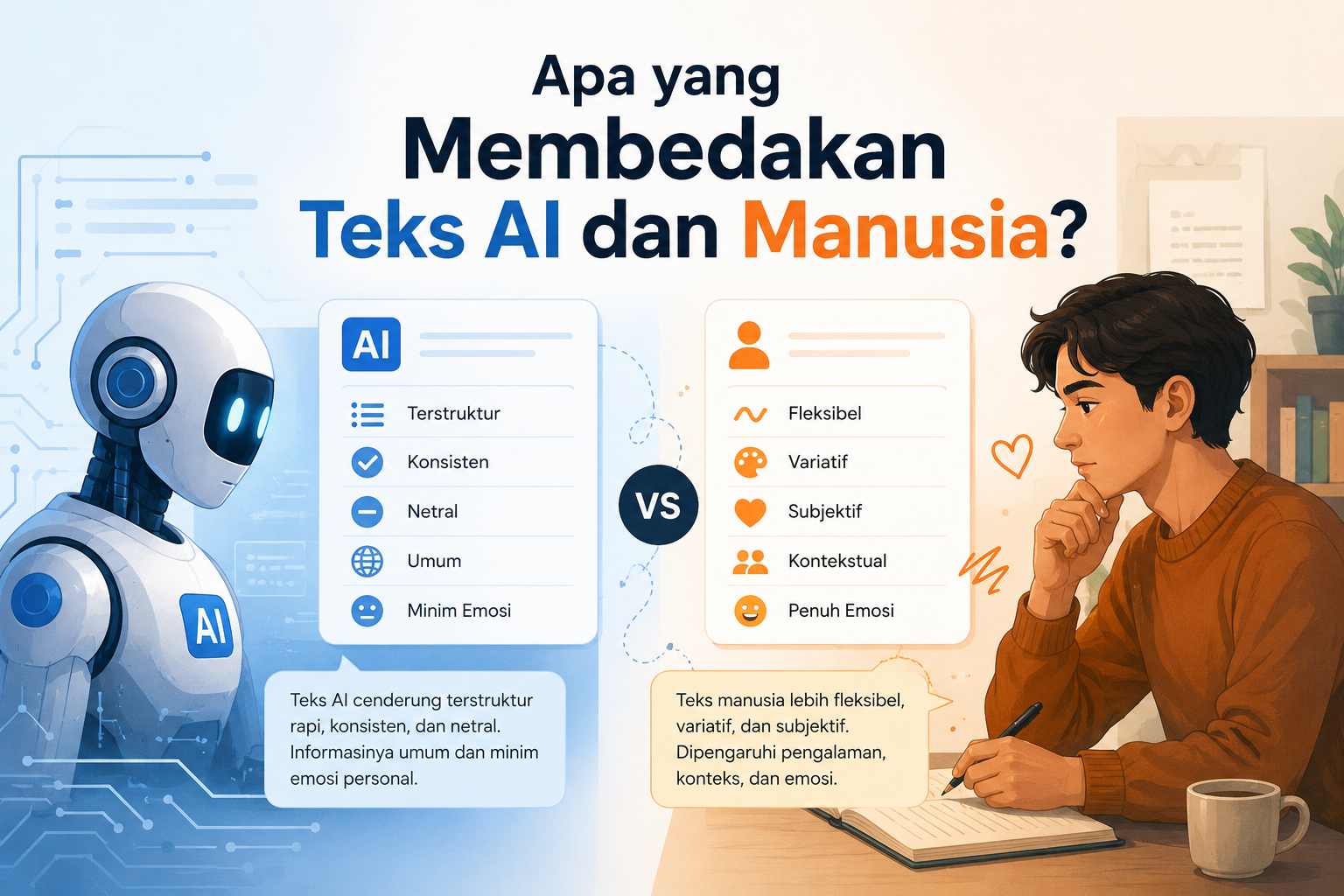 Cara Mengecek Apakah Teks Dibuat oleh AI atau Manusia