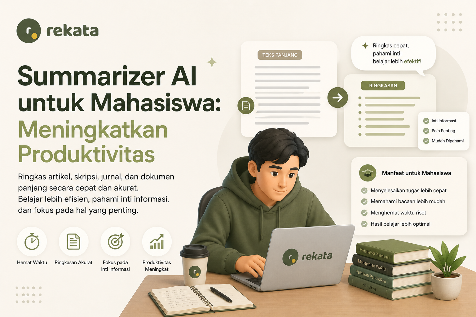 Summarizer AI untuk Mahasiswa: Meningkatkan Produktivitas